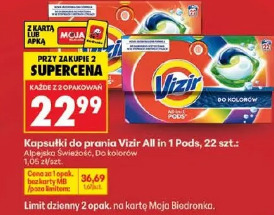 Kapsułki do prania Vizir All in 1 Pods
