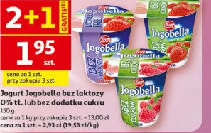 Jogurt Jogobella bez laktozy 0% tł. lub bez dodatku cukru