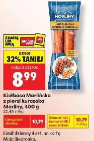 Kiełbasa Morlińska z piersi kurczaka Morliny
