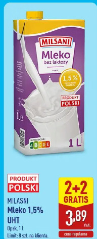 Milsani Mleko 1,5% UHT
