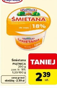 Śmietana PIĄTNICA