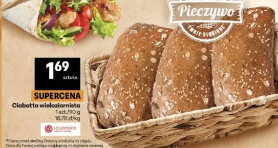 Ciabatta wieloziarnista La Lorraine