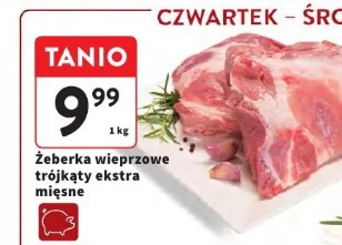 Żeberka wieprzowe trójkąty ekstra mięsne