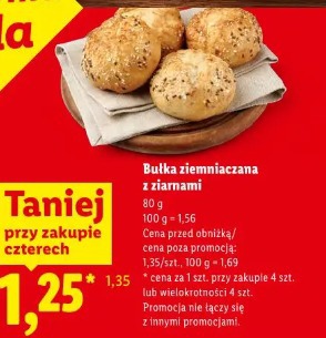 Bułka ziemniaczana z ziarnami