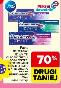 Pasta do zębów 3D WHITE, CLASSIC FRESH, COOL WATER, EXTREME MINT KISS, DELICATE WHITE, ARCTIC FRESH BLEND-A-MED