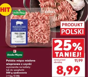 Polskie mięso mielone wieprzowe z szynki