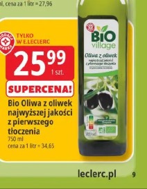 Bio Oliwa z oliwek najwyższej jakości z pierwszego tłoczenia Bio Village