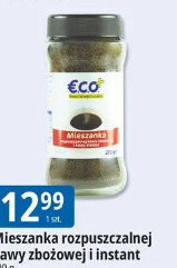Mieszanka rozpuszczalnej kawy zbożowej i instant ECO+