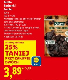 Alesto Rodzynki Jumbo