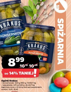 Ogórki Krakus konserwowe kaszubskie