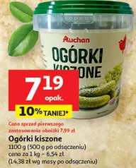 Ogórki kiszone Auchan