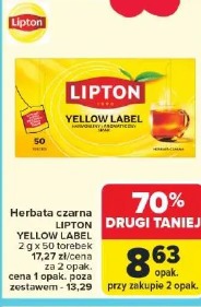 Herbata czarna LIPTON YELLOW LABEL