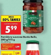 Pomidory suszone Gusto Bello, 280 g/170 g