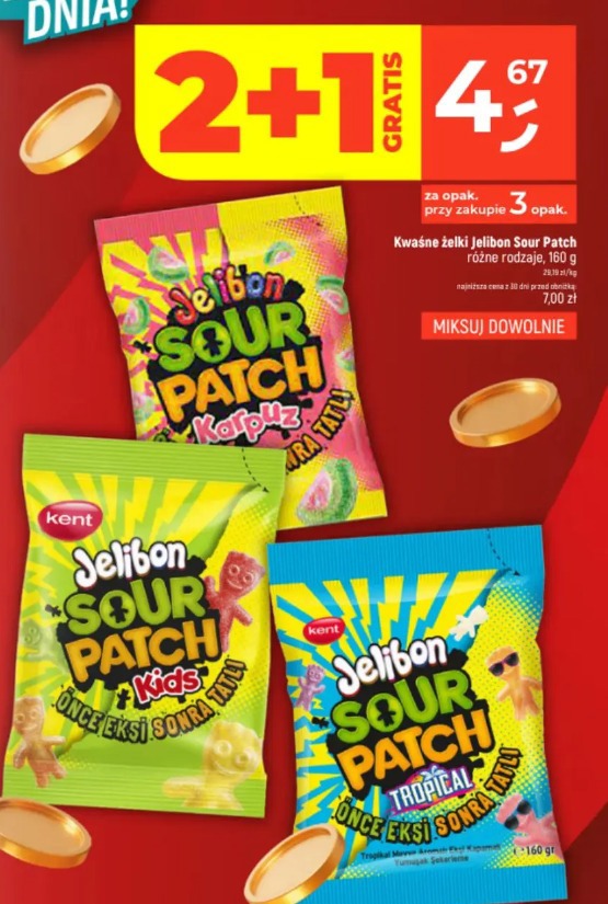 Kwaśne żelki Jelibon Sour Patch