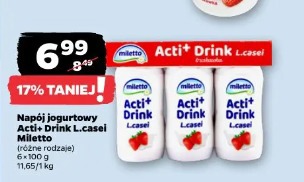 Napój jogurtowy Acti Drink L.casei Miletto