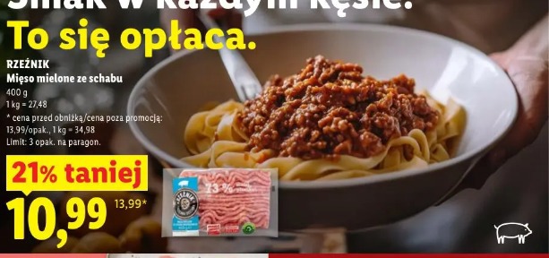 Rzeźnik Mięso mielone ze schabu