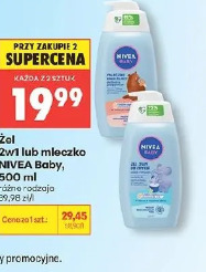 Nivea Baby żel 2w1 lub mleczko, 500 ml