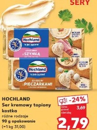 Hochland Ser kremowy topiony kostka pieczarkami