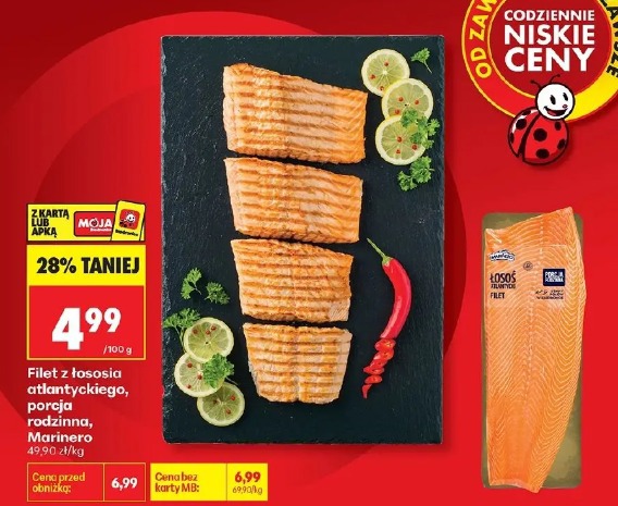 Filet z łososia atlantyckiego, porcja rodzinna, Marinero