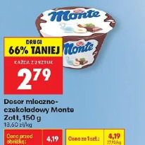 Deser mleczno-czekoladowy Monte Zott
