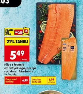 Filet z łososia atlantyckiego, porcja rodzinna Marinero