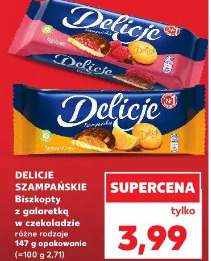 Delicje szampańskie biszkopty z galaretką w czekoladzie