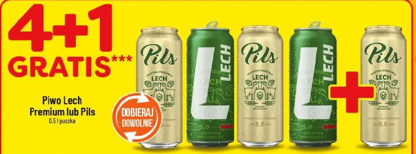 Piwo Lech Premium lub Pils