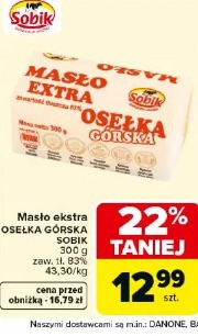 Masło ekstra OSEŁKA GÓRSKA SOBIK