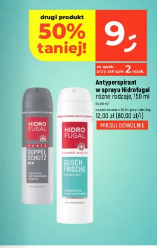 Antyperspirant w sprayu Hidrofugal różne rodzaje