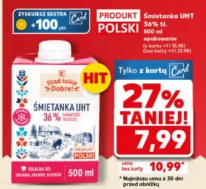 Śmietanka UHT 36% tł.