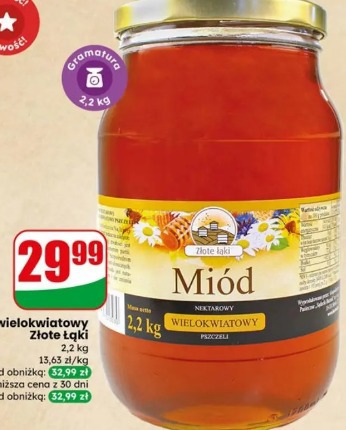 Miód wielokwiatowy Złote Łąki