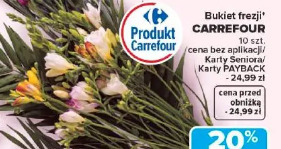 Bukiet frezji Carrefour
