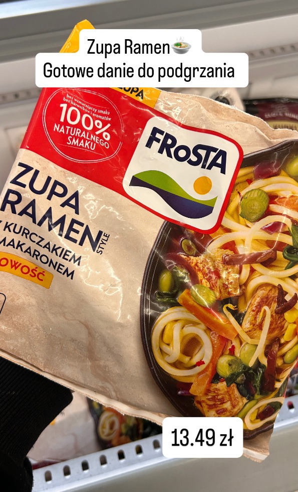 Frosta zupa ramen z kurczakiem i makaronem