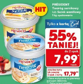 Président Twaróg sernikowy lub Serek waniliowy