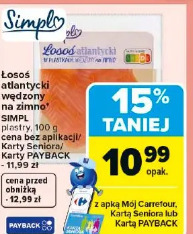 Łosoś atlantycki wędzony na zimno Simpl