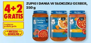 Zupki i dania w słoiczku Gerber
