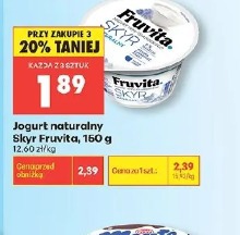 Jogurt naturalny Skyr Fruvita