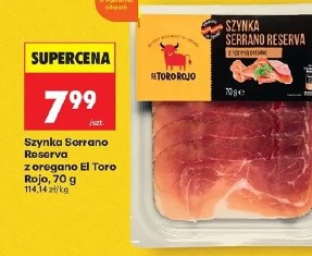 Szynka Serrano Reserva z oregano El Toro Rojo