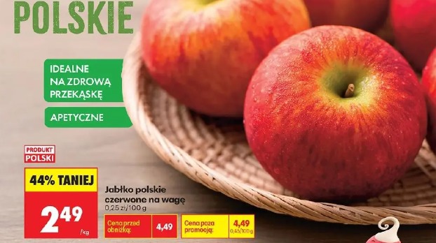 Jabłko polskie czerwone na wagę