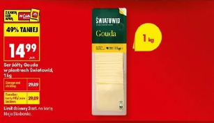 Ser żółty Gouda w plastrach Światowid
