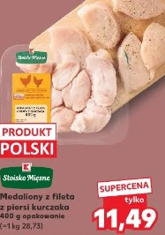 Medaliony z fileta z piersi kurczaka