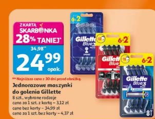 Jednorazowe maszynki do golenia Gillette