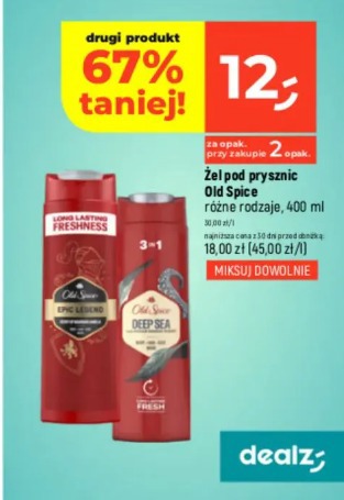 Żel pod prysznic Old Spice różne rodzaje