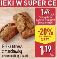 Bułka fitness z marchewką