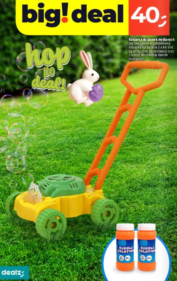 Kosiarka do baniek mydlanych