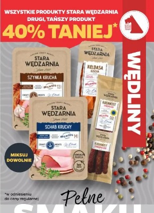 Wszystkie produkty Stara wędzarnia drugi tańszy 40% taniej