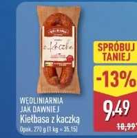Wędlinarnia jak dawniej Kiełbasa z kaczki