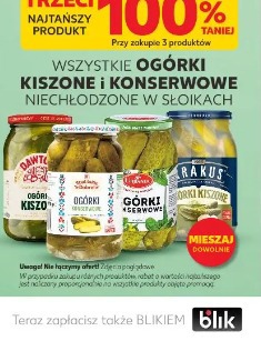 Wszystkie ogórki kiszone i konserwowe niechłodzone w słoikach