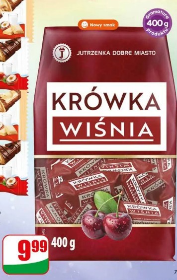 Cukierki krówka wiśnia Jutrzenka