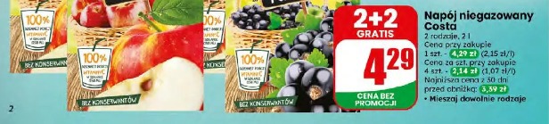Napój niegazowany Costa